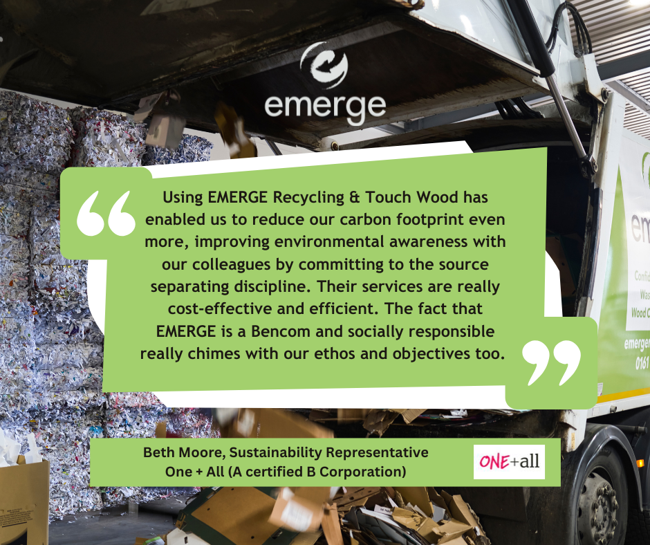 EMERGE Recycling sustainable recycling services