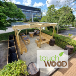 Siemens Energy outdoor wellbeing space created by Touch Wood